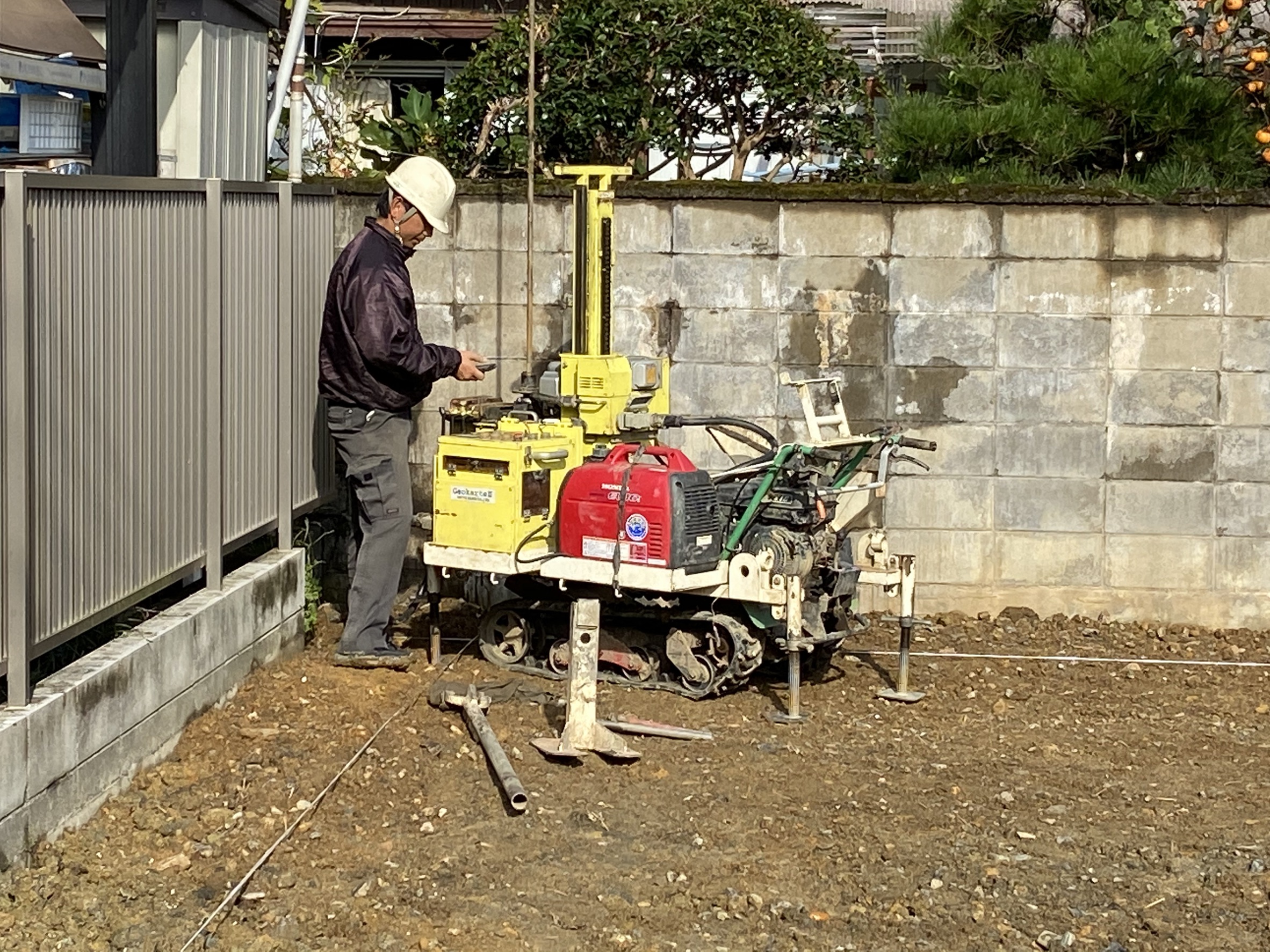 Ｎ様邸　地盤調査、地盤改良工事、基礎配筋画像